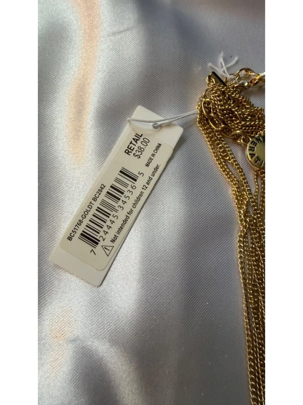 BCBG Generation Gold-Tone Multi-Layer Chain Necklace 16